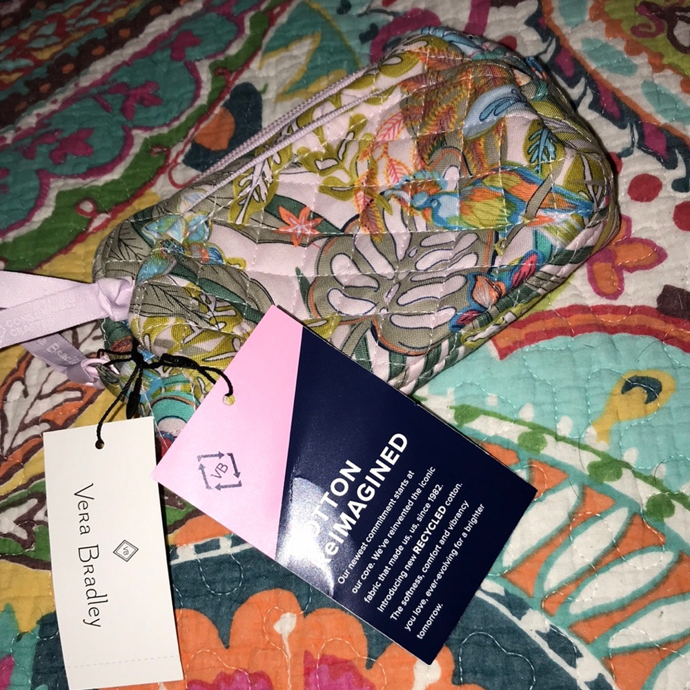 Vera Bradley Floral Makeup Bag/Wristlet